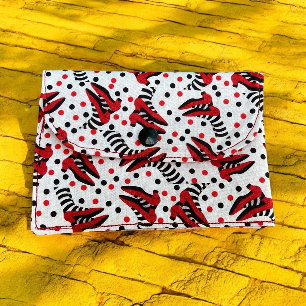 Wallet Ruby Slippers Wicked Witch Wizard of Oz Gift Card Holder New Handmade